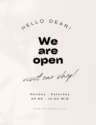 we are open